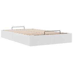 Berkfield Home Ottoman Bed Frame without Mattress White Double Faux Leather - thumbnail 5