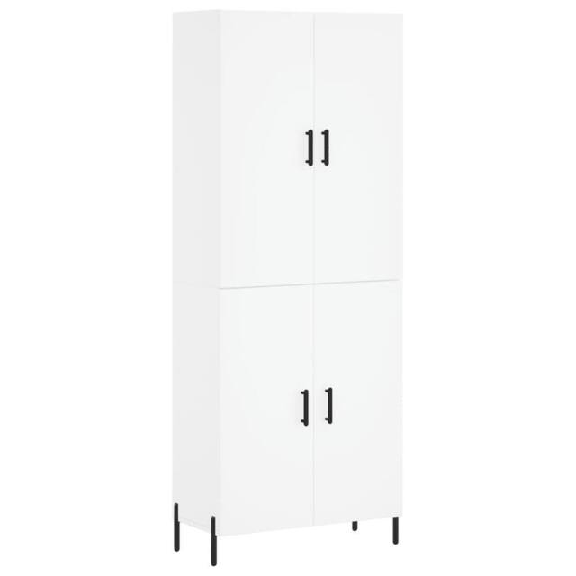 Berkfield Home Highboard White 69.5x34x180 cm Engineered Wood - image 1