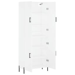 Berkfield Home Highboard White 69.5x34x180 cm Engineered Wood - thumbnail 4
