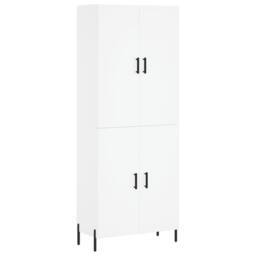 Berkfield Home Highboard White 69.5x34x180 cm Engineered Wood - thumbnail 1