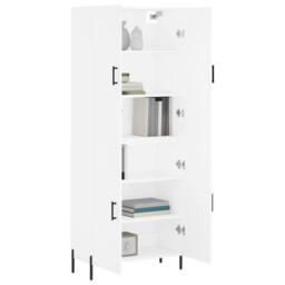 Berkfield Home Highboard White 69.5x34x180 cm Engineered Wood - thumbnail 3