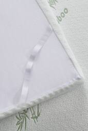 Ezysleep Super Soft Bamboo Memory Foam Mattress Topper 1 Inch in White - Size: Single - thumbnail 3