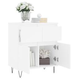 Berkfield Home Sideboard White 60x35x70 cm Engineered Wood - Size: 60 x 35 x 70 cm - thumbnail 4