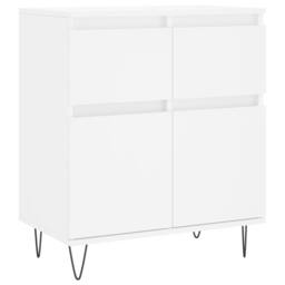Berkfield Home Sideboard White 60x35x70 cm Engineered Wood - Size: 60 x 35 x 70 cm - thumbnail 3