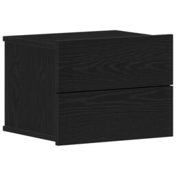 Berkfield Home Nightstands 2 Pack Black Oak 40x30x30 cm Engineered Wood - Size: 40 x 30 x 30 cm - thumbnail 5