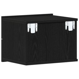 Berkfield Home Nightstands 2 Pack Black Oak 40x30x30 cm Engineered Wood - Size: 40 x 30 x 30 cm - thumbnail 9