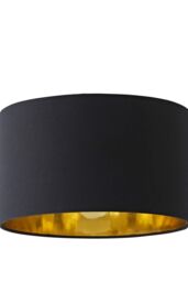 ValueLights Reni Grey Fabric with Metallic Chrome Inner Pendant Ceiling Lamp Shade & Bulb - Size: 6 inches - thumbnail 6