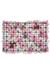 Neel Blue Decorative Artificial Flower Wall Panel Wedding Photo Background in Pink - thumbnail 3