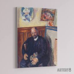 "Artery8 Ambroise Vollard Portrait with a Cat Bonnard Canvas Wall Art - Size: W18"" x H24""" - thumbnail 2
