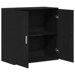 Berkfield Home Sideboard Black Oak 79x38x80 cm Engineered Wood - Size: 79 x 38 x 80 cm - thumbnail 5