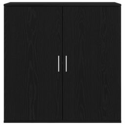 Berkfield Home Sideboard Black Oak 79x38x80 cm Engineered Wood - Size: 79 x 38 x 80 cm - thumbnail 6