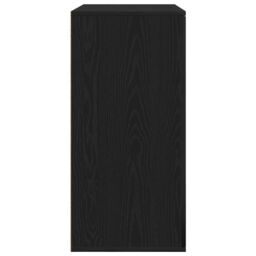 Berkfield Home Sideboard Black Oak 79x38x80 cm Engineered Wood - Size: 79 x 38 x 80 cm - thumbnail 7
