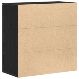 Berkfield Home Sideboard Black Oak 79x38x80 cm Engineered Wood - Size: 79 x 38 x 80 cm - thumbnail 8