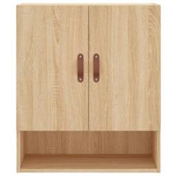 Berkfield Home Wall Cabinet Sonoma Oak 60x31x70 cm Engineered Wood in Light Beige - Size: 60 x 31 x 70 cm - thumbnail 5
