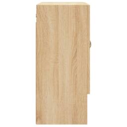 Berkfield Home Wall Cabinet Sonoma Oak 60x31x70 cm Engineered Wood in Light Beige - Size: 60 x 31 x 70 cm - thumbnail 7
