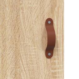 Berkfield Home Wall Cabinet Sonoma Oak 60x31x70 cm Engineered Wood in Light Beige - Size: 60 x 31 x 70 cm - thumbnail 9