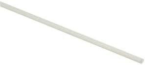 New Edge Blinds Pack of 5, 4mm Fibreglass Roman Blind Rods Including End Covers in Clear