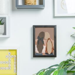 "Nicola Spring 3D Box Photo Frames - A5 (6 x 8"") - Pack of 2 in Black" - thumbnail 5