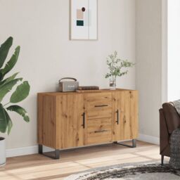 Berkfield Home Sideboard Artisan Oak 100x36x60 cm Engineered Wood in Brown - Size: 100 x 36 x 60 cm - thumbnail 3