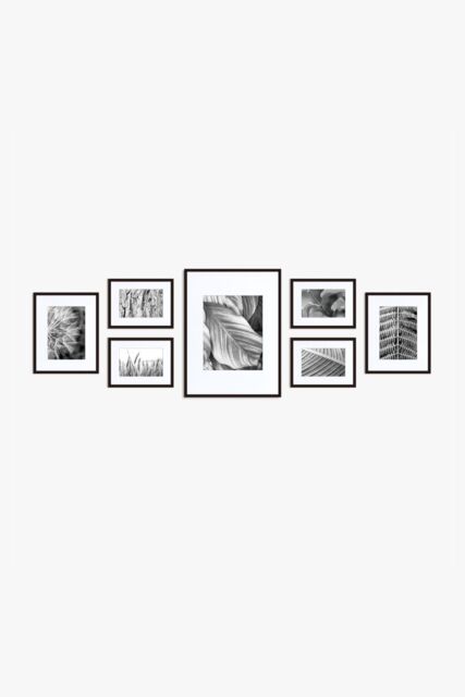 nielsen 7 Piece Aluminium Picture Frames Gallery Set - Black - image 1