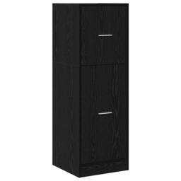 Berkfield Home Apothecary Cabinet Black Oak 40x41x118 cm Engineered Wood - Size: 40 x 41 x 118 cm - thumbnail 5