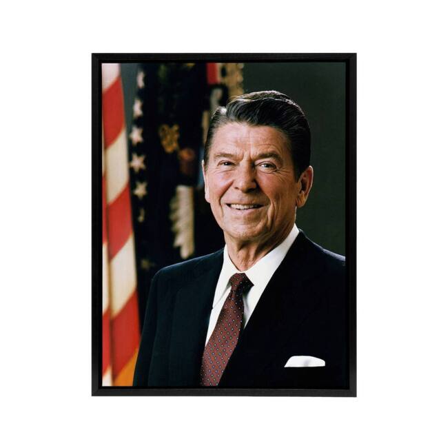 "Artery8 Official Portrait US President Framed Canvas Wall Art Print - Size: W12"" x H16""" - image 1