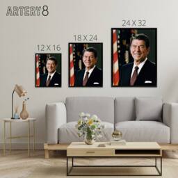 "Artery8 Official Portrait US President Framed Canvas Wall Art Print - Size: W12"" x H16""" - thumbnail 4