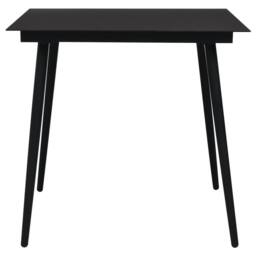 Berkfield Home 5 Piece Garden Dining Set Black PVC Rattan - thumbnail 8