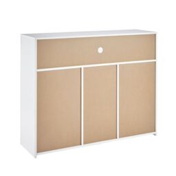 Moderna Modern White Sideboard Cabinet with LED, 116x35x93cm - Size: 116 x 35 x 93 cm - thumbnail 5