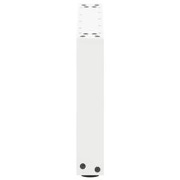 Berkfield Home Coffee Table Legs U-Shaped 2 pcs White 50x(30-31) cm Steel - thumbnail 6