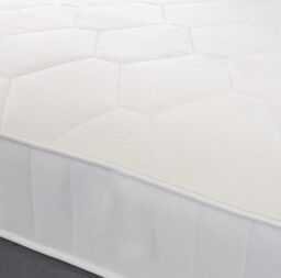 The Shire Bed Company White Classic Cotton Hypoallergenic Memory Ortho Mattress - Size: Small Double - thumbnail 4