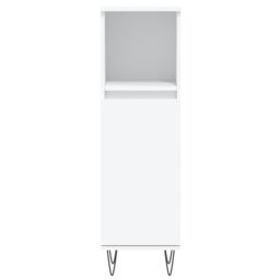 Berkfield Home Bathroom Cabinet White 30x30x100 cm Engineered Wood - Size: 30 x 30 x 100 cm - thumbnail 5