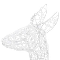 Berkfield Home Acrylic Reindeer Family Christmas Decoration 160 LED Cold White - thumbnail 8