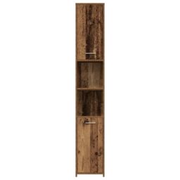 Berkfield Home 3 Piece Bathroom Furniture Set Old Wood Engineered Wood in Brown - thumbnail 6