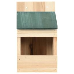 Berkfield Home Bird Houses 4 pcs 12x16x20 cm Firwood in Beige - Size: 12 x 16 x 20 cm - thumbnail 3