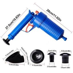 FLAVORA High Pressure Air Drain Blaster Toilet Plunger Sink Kitchen Pipe in Blue - thumbnail 2