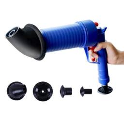 FLAVORA High Pressure Air Drain Blaster Toilet Plunger Sink Kitchen Pipe in Blue - thumbnail 4