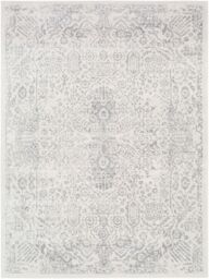 Livabliss Roma-Vintage Gray White Traditional Boho Living Dining Bedroom Rug in Mid Grey - Size: 120 cm x 170 cm - thumbnail 2