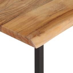 Berkfield Home Peg with Live Edge 100x35x22 cm Solid Acacia Wood in Brown - Size: 100 x 35 x 22 cm - thumbnail 6
