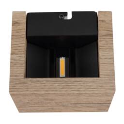 Netlighting Alina Up & Down Wall Lamp Wood Look Dark LED 3000K in Brown - thumbnail 3