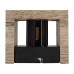 Netlighting Alina Up & Down Wall Lamp Wood Look Dark LED 3000K in Brown - thumbnail 5