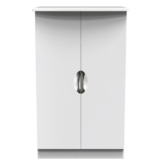 Ready Assembled 2 U Holborn 2 Door Midi Robe (Ready Assembled) in White - Size: Large - image 1