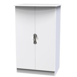 Ready Assembled 2 U Holborn 2 Door Midi Robe (Ready Assembled) in White - Size: Large - thumbnail 3