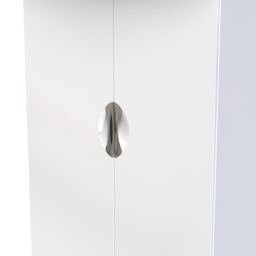 Ready Assembled 2 U Holborn 2 Door Midi Robe (Ready Assembled) in White - Size: Large - thumbnail 4