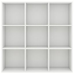 Berkfield Home Book Cabinet White 98x30x98 cm Engineered Wood - Size: 98 x 30 x 98 cm - thumbnail 3