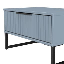 Ready Assembled 2 U Menai 1 Drawer Wide Side Table (Ready Assembled) in Light Blue - thumbnail 5