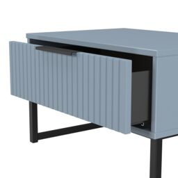 Ready Assembled 2 U Menai 1 Drawer Wide Side Table (Ready Assembled) in Light Blue - thumbnail 6