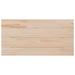 Berkfield Home Table Top 100x50x1.7 cm Rectangular Solid Wood Pine in Natural - thumbnail 6