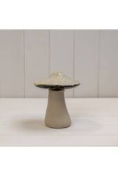 KDMD Beige Mottle Ceramic Mushroom Decoration - thumbnail 2