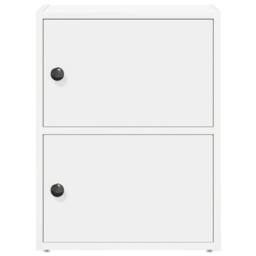 Berkfield Home Bookcase White 40x24x52 cm Engineered Wood - Size: 40 x 24 x 52 cm - thumbnail 4